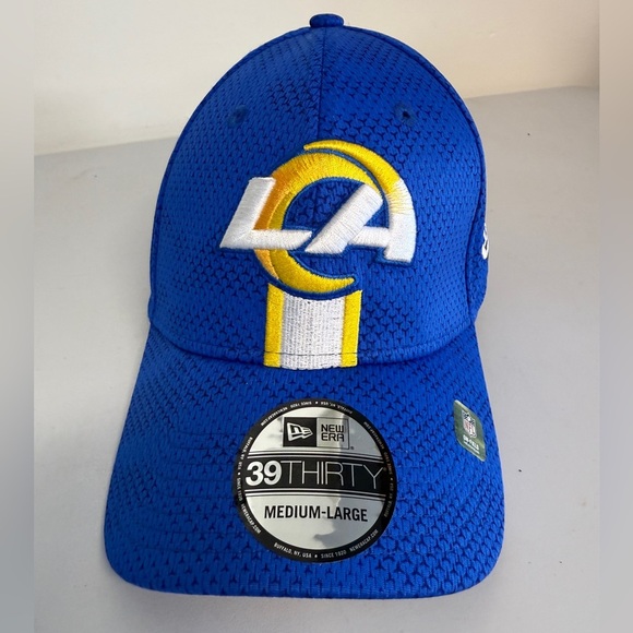 new era 39thirty m/l Los Angeles Rams Hat blue and yellow - Picture 1 of 7